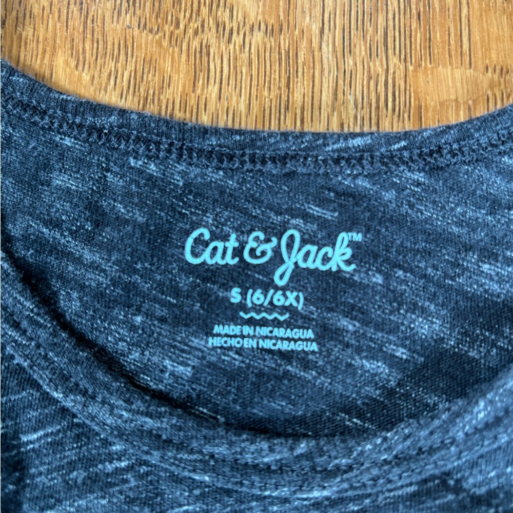 Cat & Jack Black Heart Tank Top - Picture 2 of 2